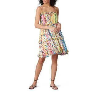 All Things Mochi Blessica Dotted Sleeveless Mini Sundress Multicolor XS